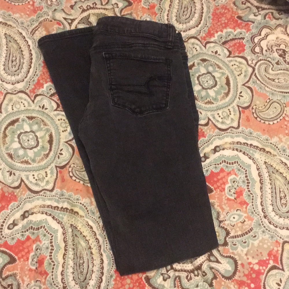 Ae black skinny jeans